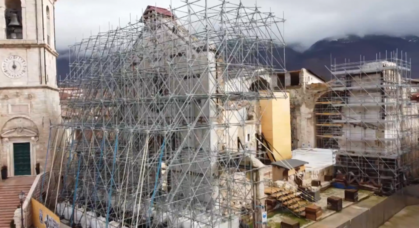 იტალიაში წმინდა ბენედიქტეს კათედრალის რეკონსტრუქციის მეორე ეტაპი იწყება