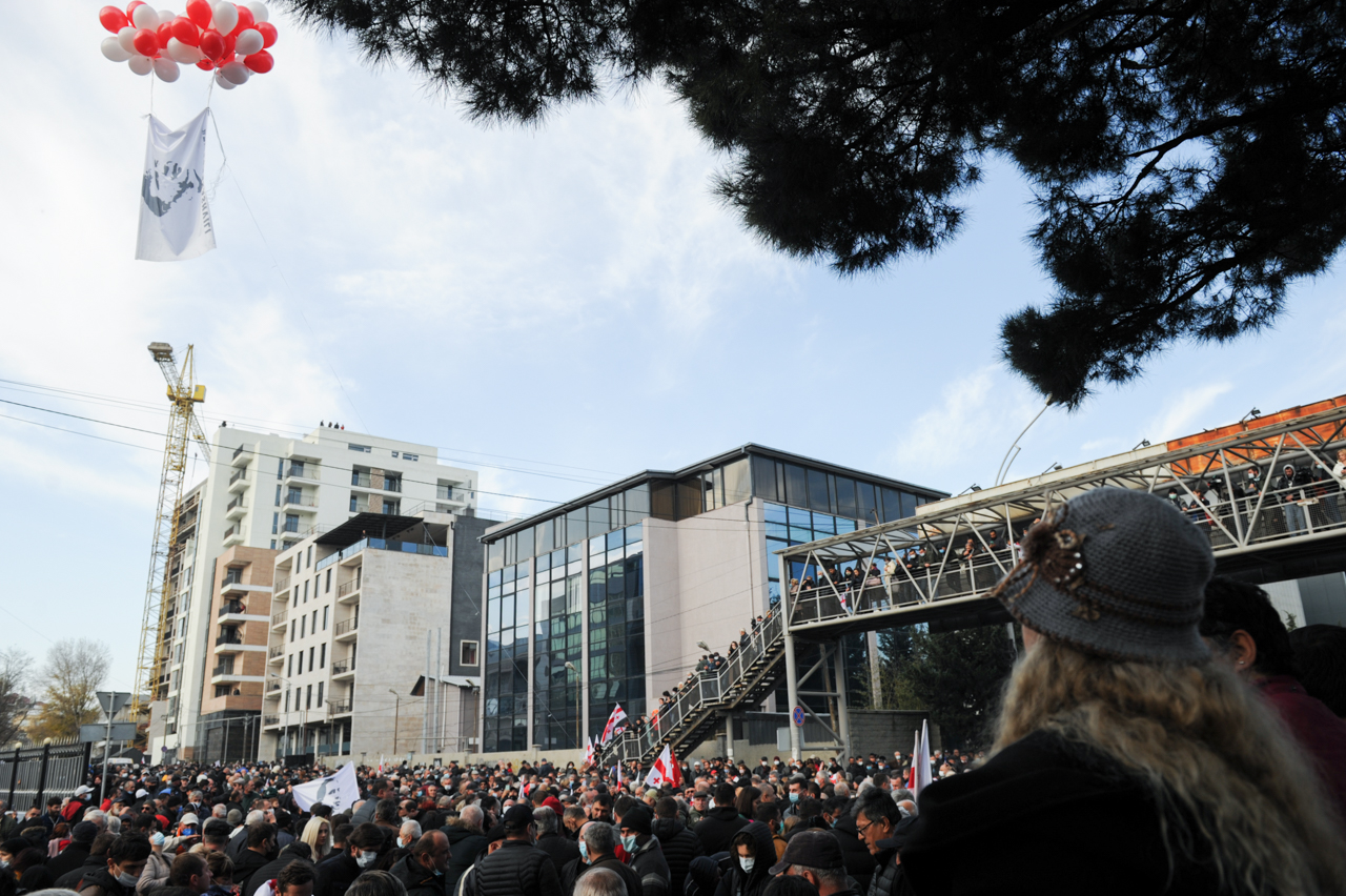 მიშა სასამართლო აქცია პროტესტი