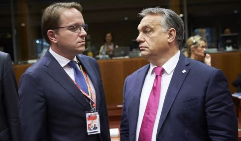 ოლივერ ვარჰეი და ვიქტორ ორბანი Copyright Reuterss