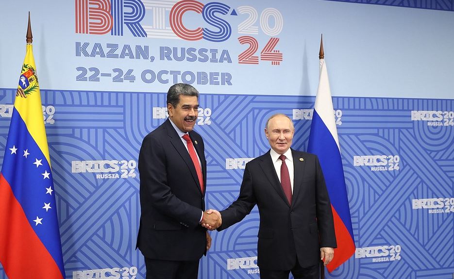With President of Venezuela Nicolas Maduro. Photo: Anatoliy Medved, brics-russia2024.ru Host Photo Agency